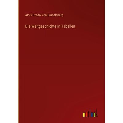 Die Weltgeschichte in Tabellen, Gebundene Ausgabe von Alois Czedik Bründlsberg, Outlook, 978-3-368-37938-4