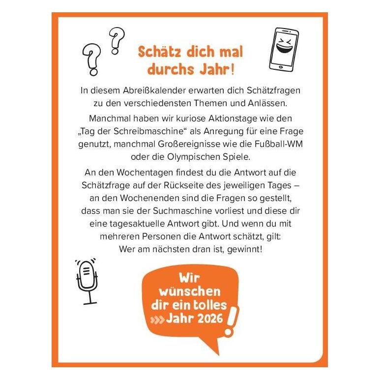 SMV Schätz mal! Abreisskalender 2026 (59042464)