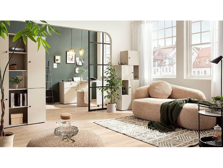 Raumteiler Lovund 104 x 106 x 35cm Beige