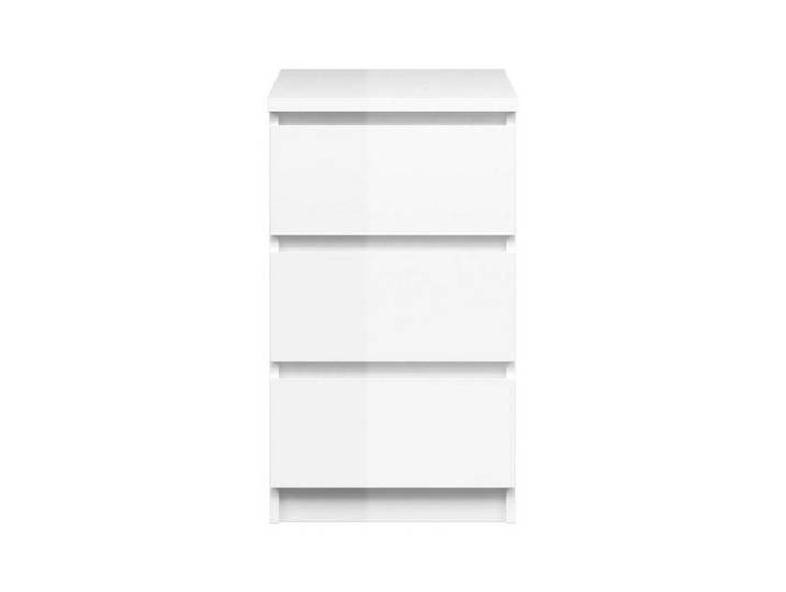 ebuy24 Kommode Nada Kommode schmal 3 Schubladen weiss hochglanz.