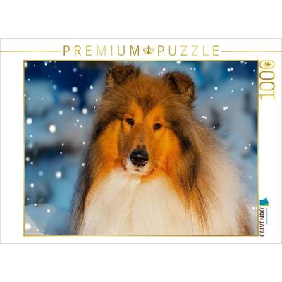 CALVENDO Puzzle Ein wunderschöner Collie | 1000 Teile Lege-Größe 64x48cm Foto-Puzzle für glückliche Stunden