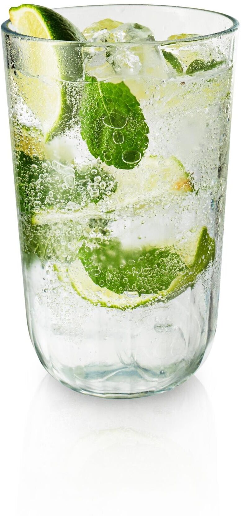 Glas EVA SOLO "Trinkglas Facette", transparent, H:13,5cm Ø:8,5cm, Glas, Trinkgefässe, Glas transparent Ø 8,5cm x 13,5cm, 430ml, 4 Stk.
