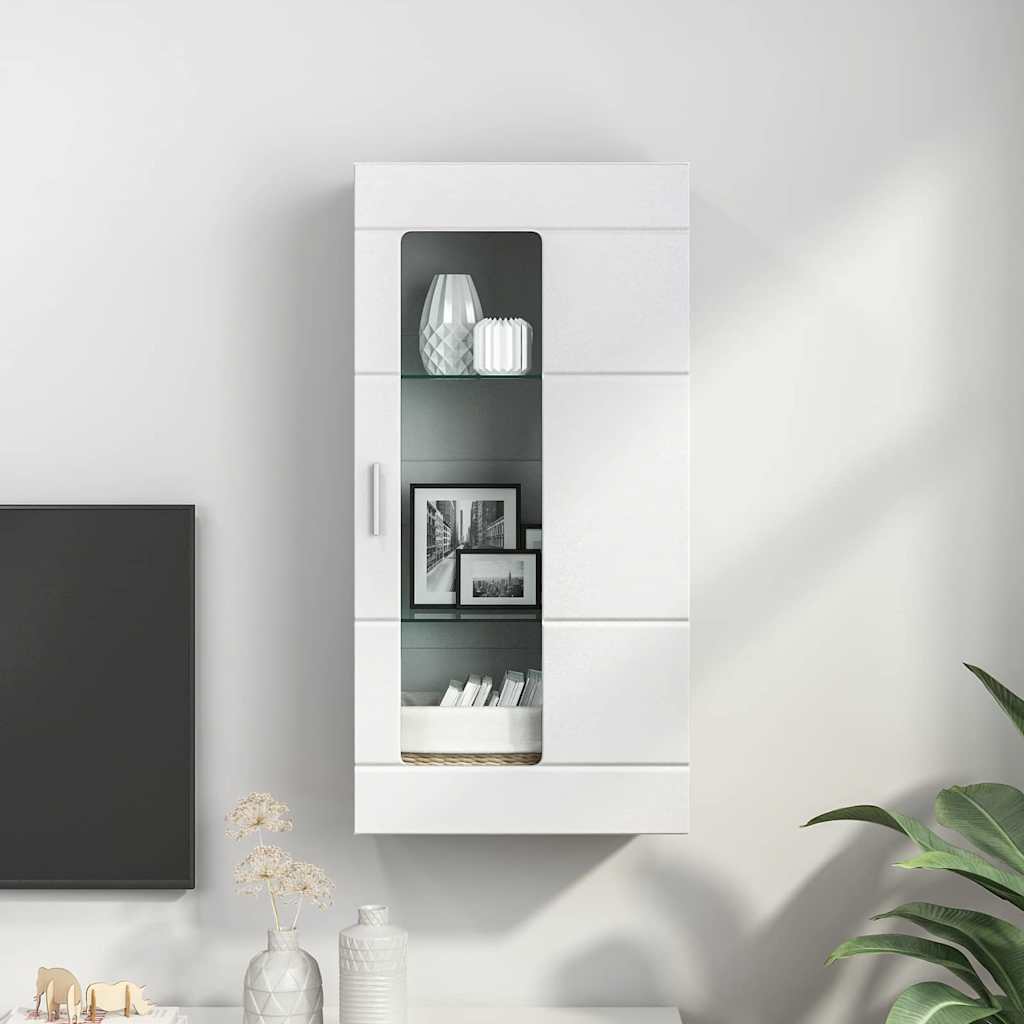 vidaXL Cabinet en Bois Blanc Bois d'ingénierie