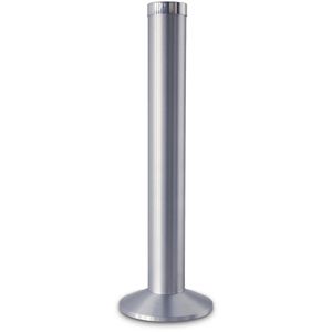 SZ-Metall Aschenbecher 29609, silber, für Outdoor, Standascher aus Aluminium, 25 x 81 cm, winddicht, 0,6 Liter