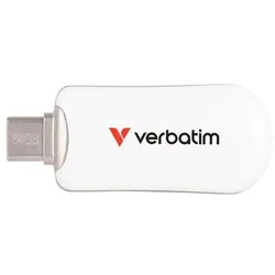 Verbatim USB-Stick »Plectra USB-C« 64 GB weiß, 2.05x0.82x4.9 cm