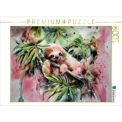 CALVENDO Puzzle Faultier im Sommer | 1000 Teile Lege-Größe 64x48cm Foto-Puzzle für glückliche Stunden, Sonstige von , Calvendo Puzzle
