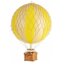 Authentic Models Montgolfiere 30cm - Lignes Larges Ivoire Et Jaune