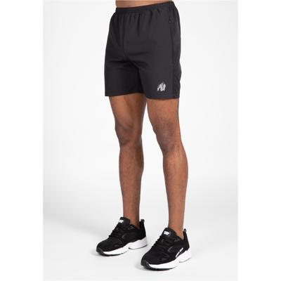 Shorts GORILLA WEAR, Herren, Gr. 3XL, US-Größen, schwarz, 92% Polyester, 8% Elasthan, unifarben, Hosen Shorts, mit recycelten Materialien