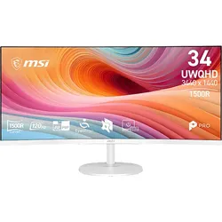 MSI PRO MP341CQWDE E12 34 Zoll UWQHD Monitor 4 ms Reaktionszeit 120 Hz
