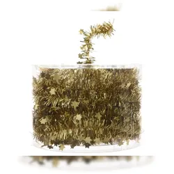Decoris Girlande Sternengirlande Weihnachten Baumschmuck Tischdeko gold 7 m