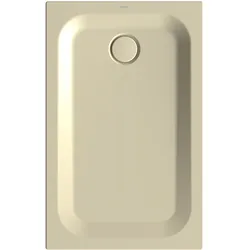BetteUltra Rechteck-Duschwanne mit Minimum-Wannenträger, 1100x700x35mm, 8725-441T1, Farbe: Cream