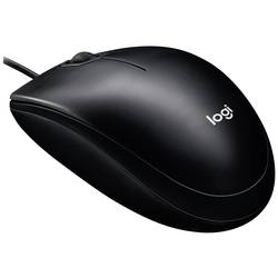 Logitech M100 Maus Kabelgebunden Optisch Schwarz 3 Tasten 1000 dpi 910-006652