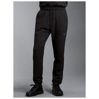 Sweathose TRIGEMA "TRIGEMA Jogginghose aus Biobaumwolle", Herren, Gr. XXL, Normalgrößen, schwarz, Sweatware, 75% Baumwolle (Biobaumwolle kbA), 25% Baumwolle (recycelt), Basic, Hosen Sweathose