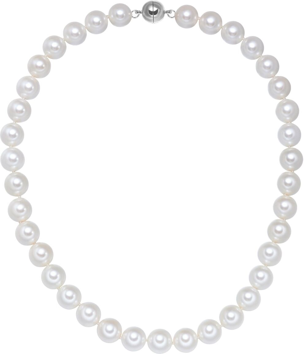 Perlenkette YOKOAMII "Y503", weiß, Halsketten, Damen, 50,0cm, Perlenkette, Muschelkernperle