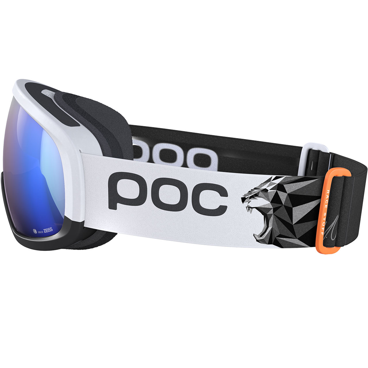 POC Fovea Mid Race Marco Odermatt Edition hydrogen white/uranium black/partly sunny blue + Ersatzsch