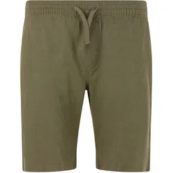 Cruz Micky Leinenshorts Herren 3232 - loden green M