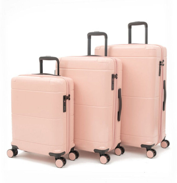 Qubed Nimbus 3 Piece Suitcase Set - Pink