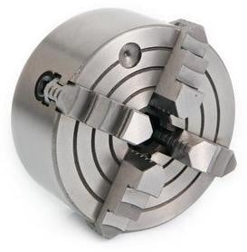 Lemato Onafhankelijke 4-klauwplaat met M14x1 aansluiting, Zilver, Metaal