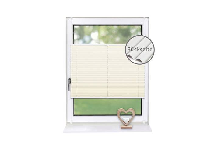 Deco-Raum Plissee Thermo Basic 75 x 210cm Klemmfix ohne Bohren, Creme, Werkzeug/Technologie, Zylindrisch, 75x210x210 cm, Heimtextilien, Vorhänge, Plissees