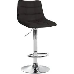 CLP Barhocker Jerry Stoff chrom   Farbe: schwarz, Gestell Farbe: chrom