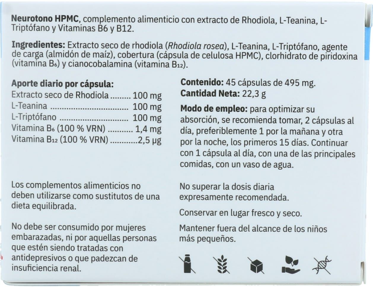 Espadiet Neurotono HPMC 45caps