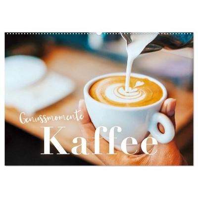 Genussmomente Kaffee (Wandkalender 2027 DIN A2 quer), CALVENDO Monatskalender