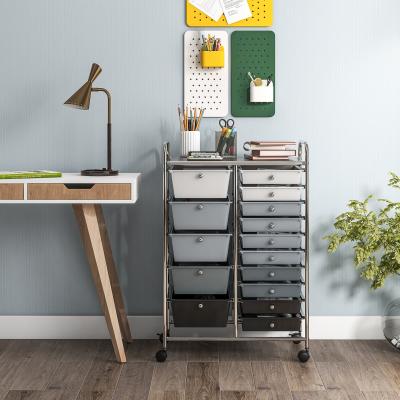 Lirago 15-Drawer Utility Rolling Cart with Drawers Multi-Use Storage