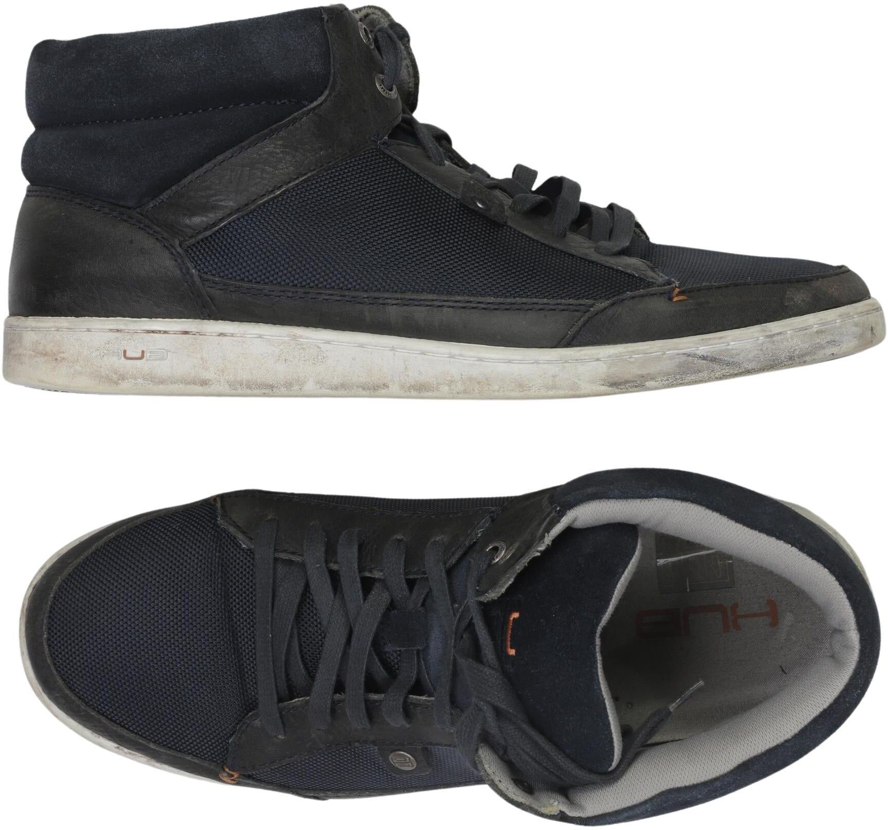HUB Footwear Herren Sneaker, Marineblau, Gr. EU 45, Leder - Second Hand