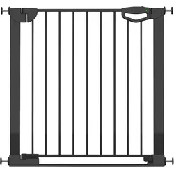 Geuther Tür- & Treppenschutzgitter Easylock mit Flatstep 83-90cm, schwarz