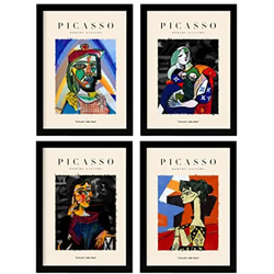 POSTER Set mit 4 PicassoSammlung der Trauer Ästhetische A3 Rahmenlos