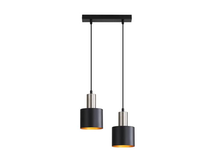 ZMH Pendelleuchte Iris 30/30/173.5 cm, Schwarz, Metall, E27, 30x173.5x30 cm, Lampen & Leuchten, Innenbeleuchtung, Hängeleuchten, Pendelleuchten