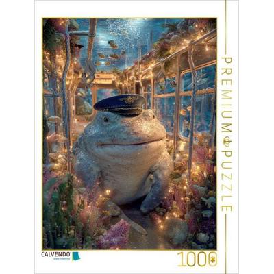 CALVENDO Puzzle Wal als Busfahrer im Korallenriff | 1000 Teile Lege-Größe 64x48cm Foto-Puzzle für glückliche Stunden
