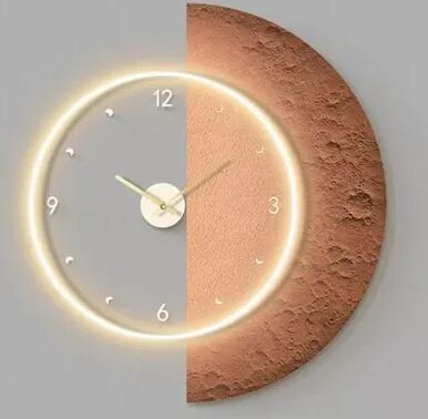 Daily Deals Depot Aesthetic LED Luxury Modern Wall Clocks, Elegant Stylish Clock For Bedrooms, Living Room Decor Accessories style 3