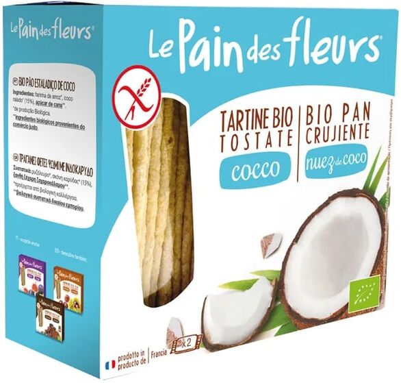 Le Pain Des Fleurs Pão Crocante Bio com Coco Sem Glúten 150g