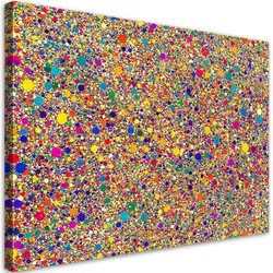 LEINWANDBILD Farbenfrohe Punkte Abstraktion 120x80cm