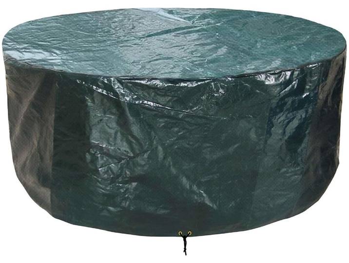 Möbelabdeckung rund wasserdicht winddicht Anti-UV 190x80cm Grün