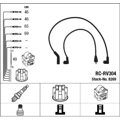 NGK Zündleitungssatz 8269 für ROVER