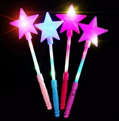 Uplifted Finds Flashing LED Star Wand Light Up Glow Stick Toy For Kids Parties & Events Flashing LED Star Wand Light Up Glow Stick Toy For Kids Parties & Events