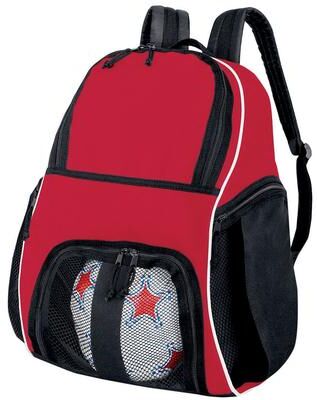 HighFive 327850 Player Backpack in Scarlet/Black/White   Denier Polyester