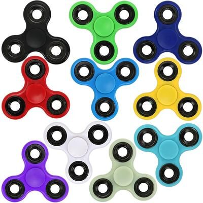 Inspire Daily Merch Fidget Spinner For Autism & ADHD Anti Stress Tri Spinner High Quality EDC Toy For Adults And Kids black