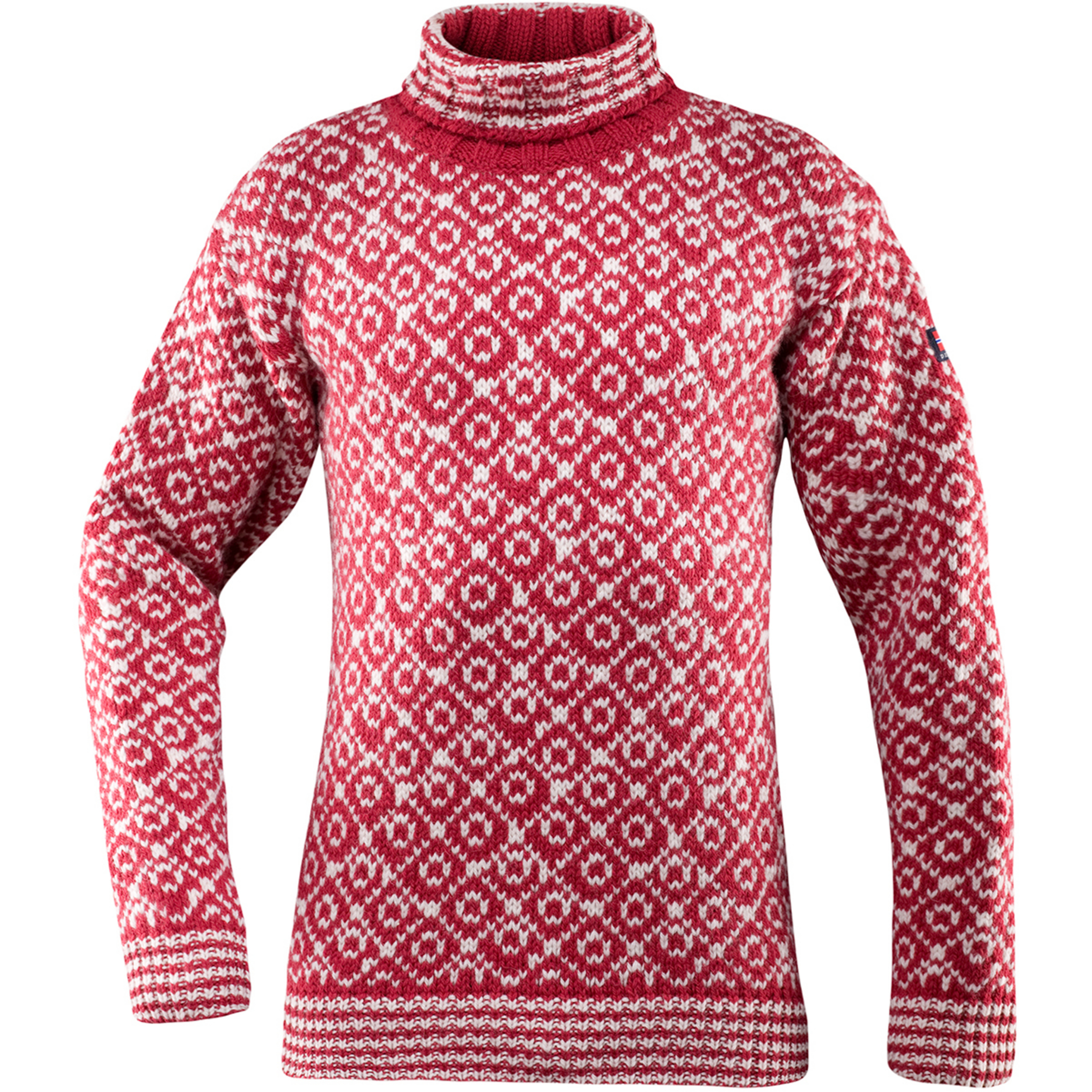 Devold Svalbard High Neck Pullover rot Größe M Lifestyle Atmungsaktiv