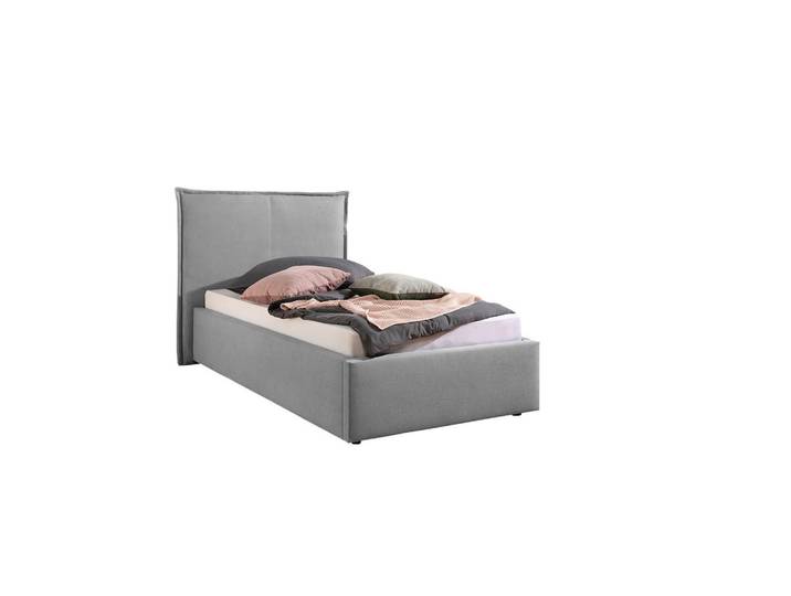 Livetastic Polsterbett Stacey, Grau, Kunststoff, 100x200 cm, Made in Germany, für Lattenrost geeignet, Schlafzimmer, Betten, Polsterbetten