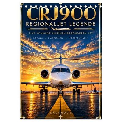 CRJ900 - Regionaljet Legende (Tischkalender 2027 DIN A5 hoch), CALVENDO Monatskalender
