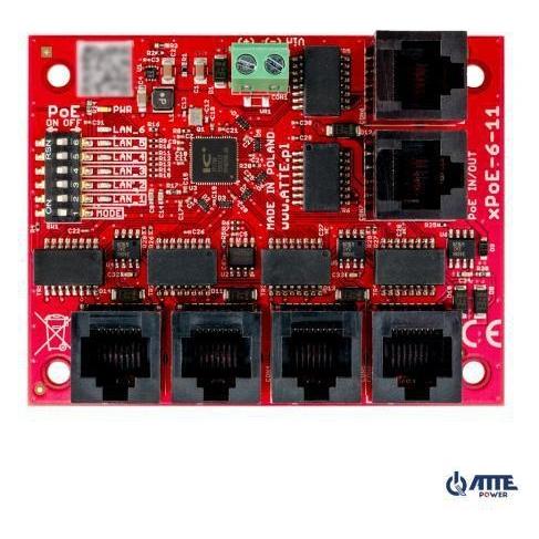 Atte SWITCH 5-PORTOWY POE xPoE-6-11-OF (5 Ports) (18917)