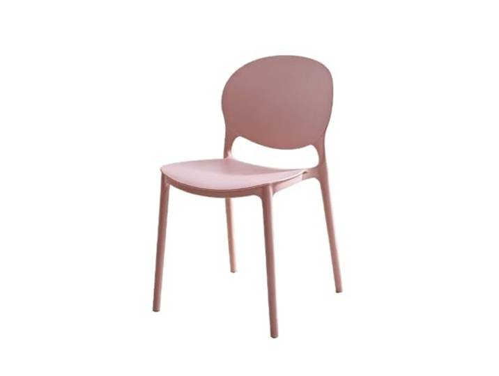 YANG11FAN Vielseitig Ergonomischer Stuhl, Kunststoffstuhl, geeignet for Büroarbeitszimmer(Pink)