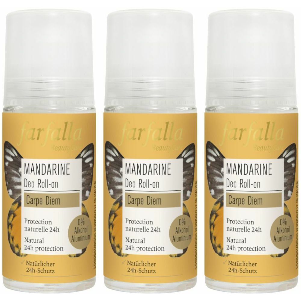Farfalla Zitrus Deo Roll-on Mandarine 50 ml x3 3x50 Roller