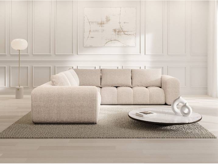 Couch Casaluna L-Form in Stoff