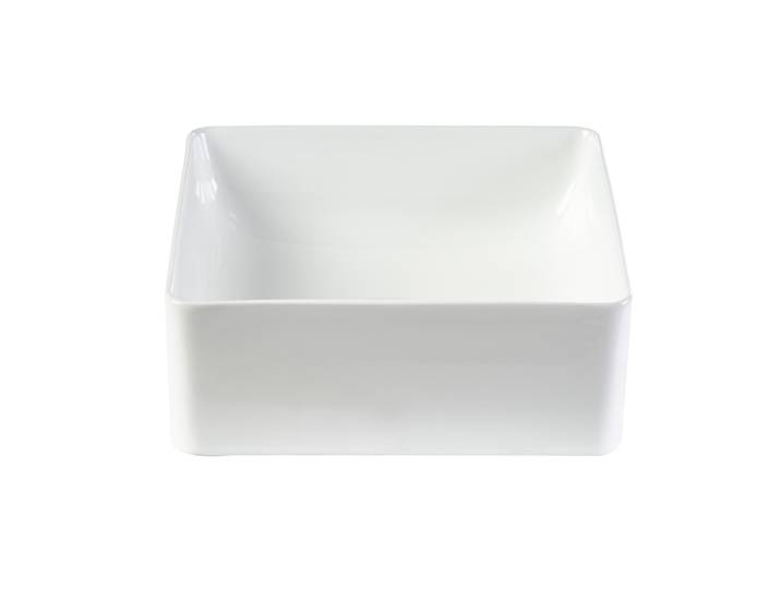 Vasque Carrée En Céramique Blanche L30.5 Cm Clemi