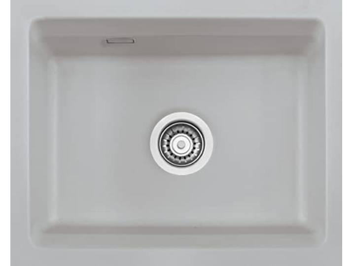 Systemceram Unterbauspüle KeraDomo Kara 50 U/g (mit geschliffener Oberseite) Excenterbedienung Sonder Titan 78