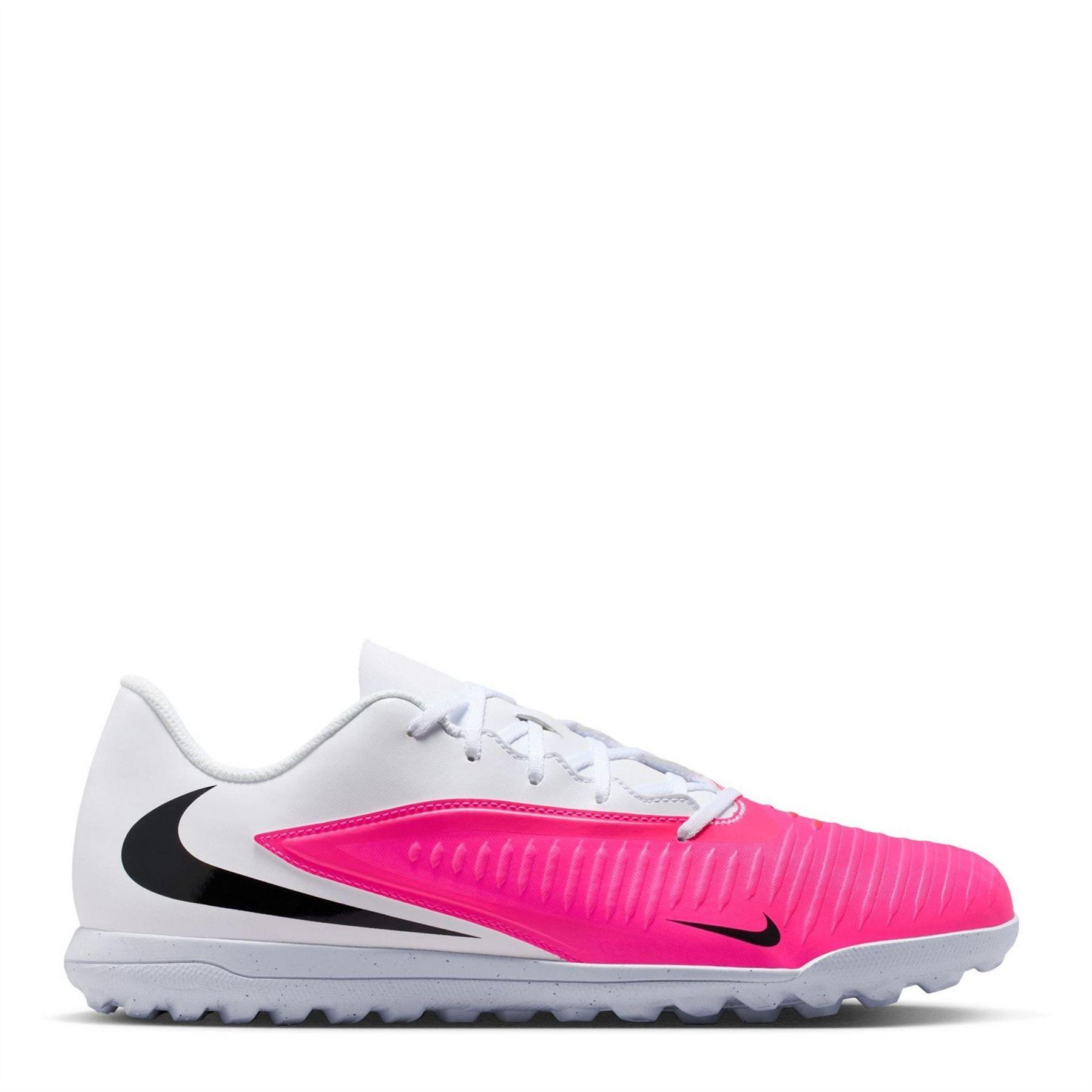 Nike - "Phantom 6" Fußball-Stiefel für Herren/Damen Unisex, Flach (Weiß/Pink)